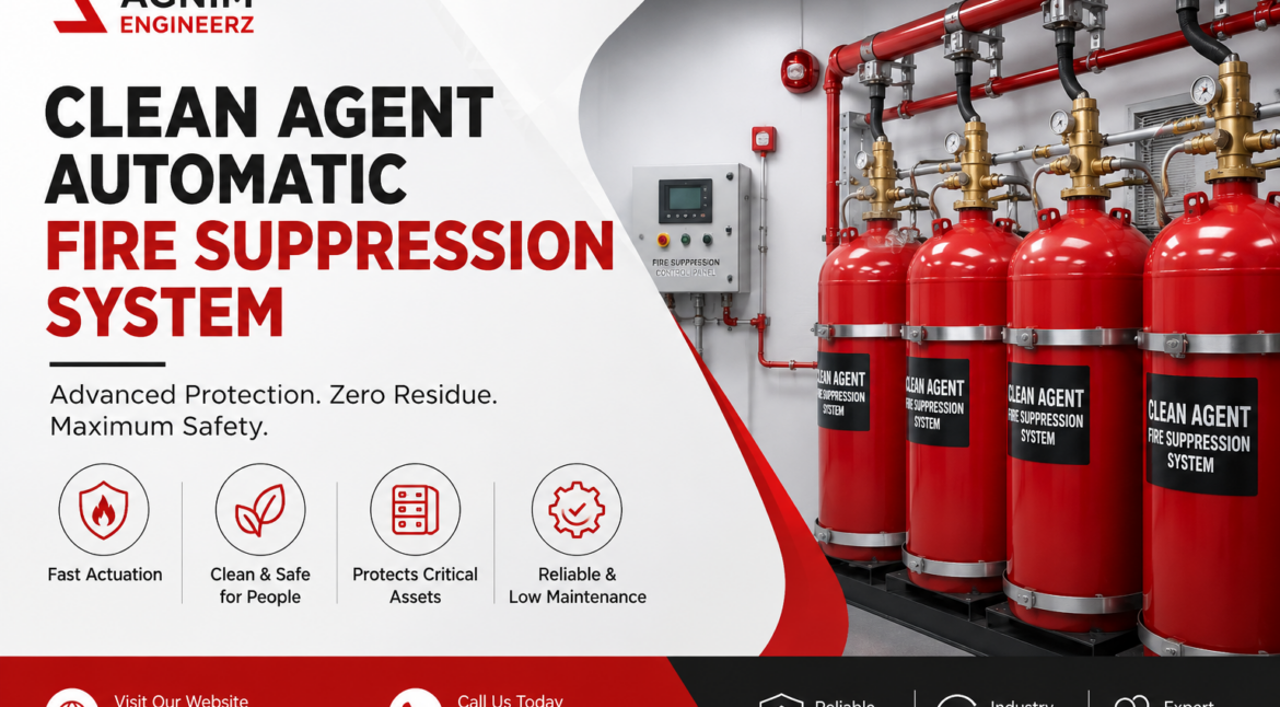 clean agent automatic fire suppression system